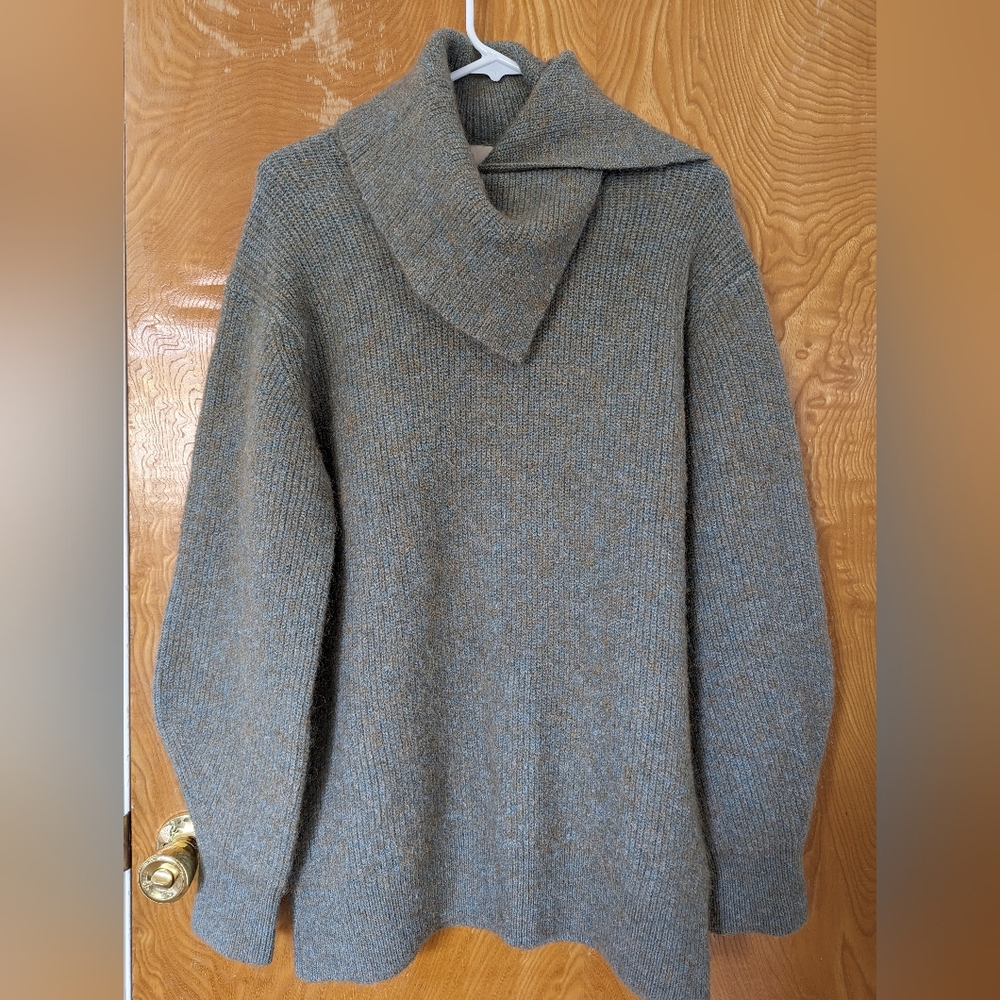 H&M Gray Cowl Neck Sweater